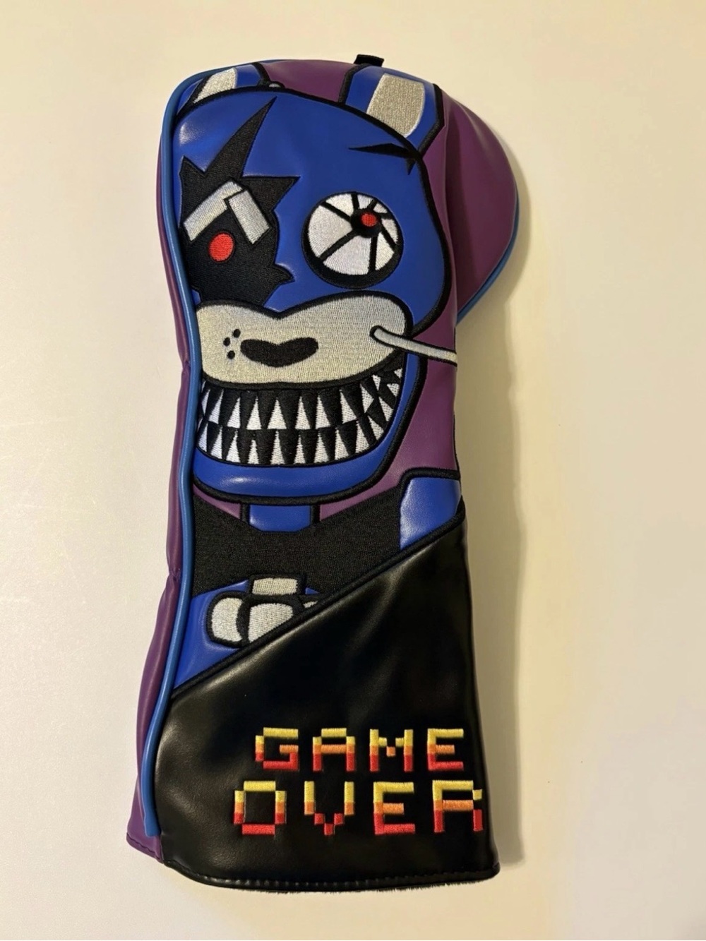 Five Nights at Freddy’s Game Over Graphic Blue & Purple Golf Headcover